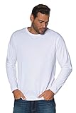JP 1880 Herren Shirt, Basic-passform, Langarm, Bis 8xl Hemd, Weiß, 3XL EU