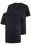 JP 1880 Herren große Größen Übergrößen Menswear L-8XL T-Shirts, Basic, 2er-Pack, Rundhals, bis 8XL dunkel Marine 5XL 702637750-5XL