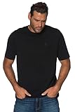 JP 1880 Herren große Größen Übergrößen Menswear L-8XL T-Shirt, Basic, Bauchfit, Halbarm, XXL bis 10XL schwarz 6XL 712616130-6XL