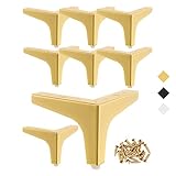 Metall-Möbelbeine, 10,2 cm, 8 Stück, dreieckige Möbelfüße, moderner Stil, Möbelsofa-Beine, robuste Ersatzbeine für Schrank, Schrank, Tisch, Sofa, Couchstuhl