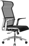SIHOO Netz Bürostuhl Ergonomisch Chefsessel mit Hoher Rückenlehne Orthopädischer Schreibtischstuhl hat Wippfunktion und Höhenverstellung Halsschonend Höhenverstellung Office Chair bis 150kg/200kg