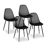 Fromm & Starck Star_SEAT_13 Stuhl 4er Set bis 150 kg Sitzfläche 52 x 46,5 cm schwarz Kunststoffstuhl