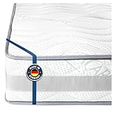 BMM Matratze 80x200cm Komfort 23 H4 extra fest/Kaltschaummatratze Öko-Tex Zertifiziert/ergonomische 7 Zonen Matratze Höhe 23cm / Matratzen produziert in Deutschland